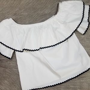 WOMEN'S TOP SCOOP NECK WORN ON OR OFF SHOULDER